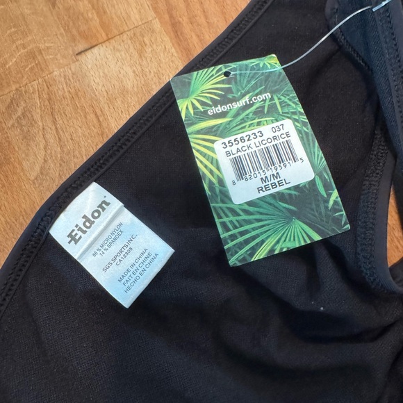 Eidon Bikini Bottom NWT Black Licorice Rebel Medium - Picture 4 of 5